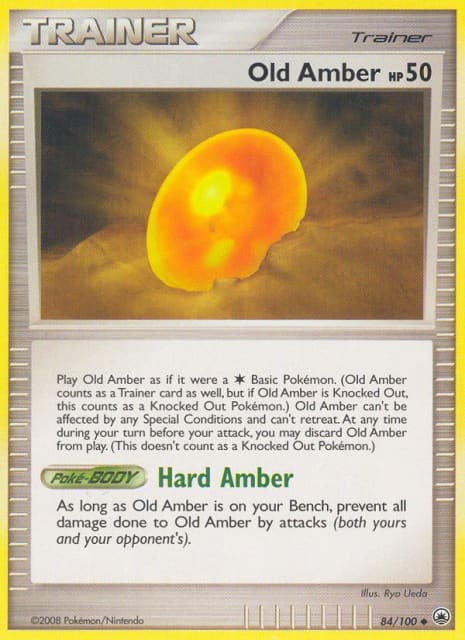 Old Amber (Reverse Holofoil) (84) — Majestic Dawn