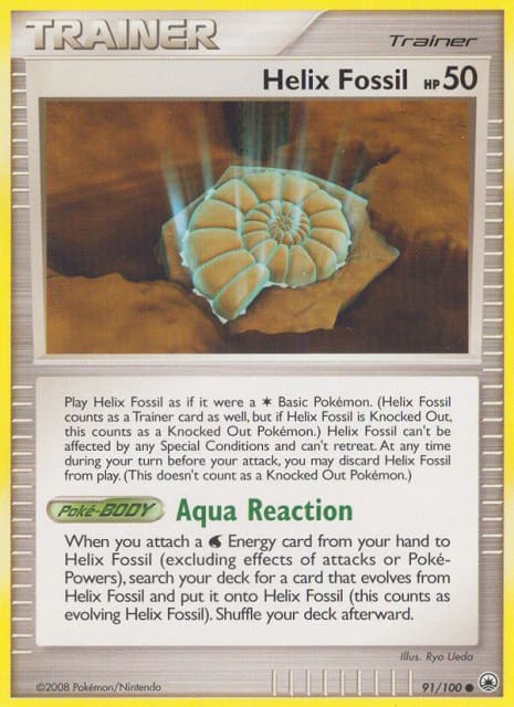 Helix Fossil (Reverse Holofoil) (91) — Majestic Dawn