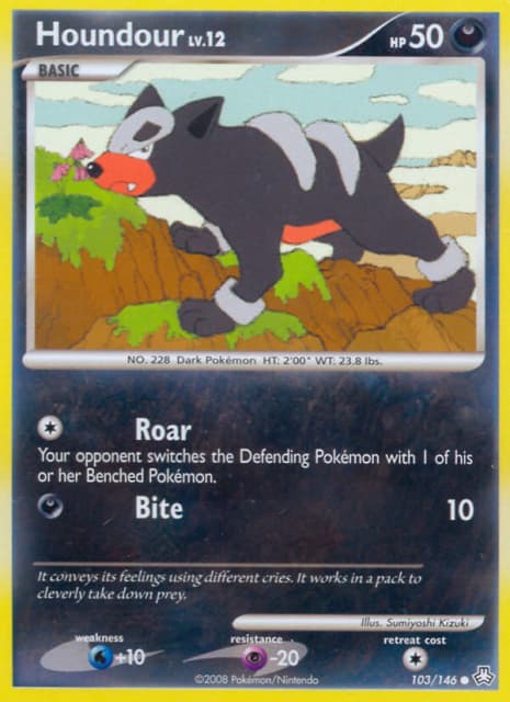 Houndour (Reverse Holofoil) (103) — Legends Awakened
