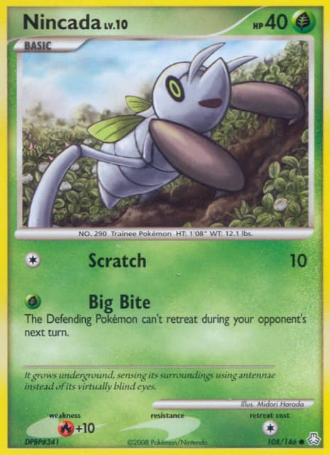 Nincada (Reverse Holofoil) (108) — Legends Awakened