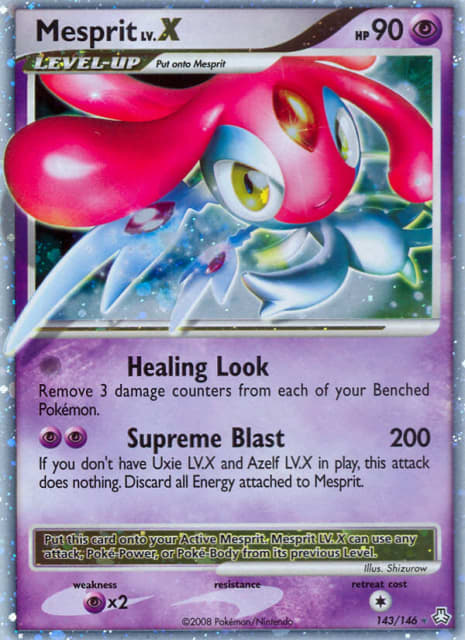 Mesprit LV.X (Holofoil) (143) — Legends Awakened