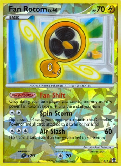 Fan Rotom (Reverse Holofoil) (RT1) — Rising Rivals