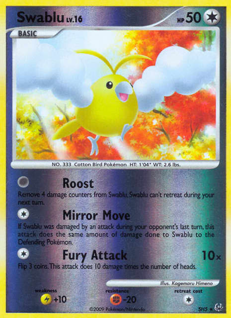 Swablu (Reverse Holofoil) (SH5) — Platinum