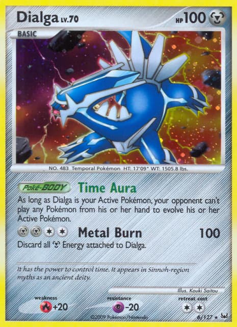 Dialga (Reverse Holofoil) (6) — Platinum
