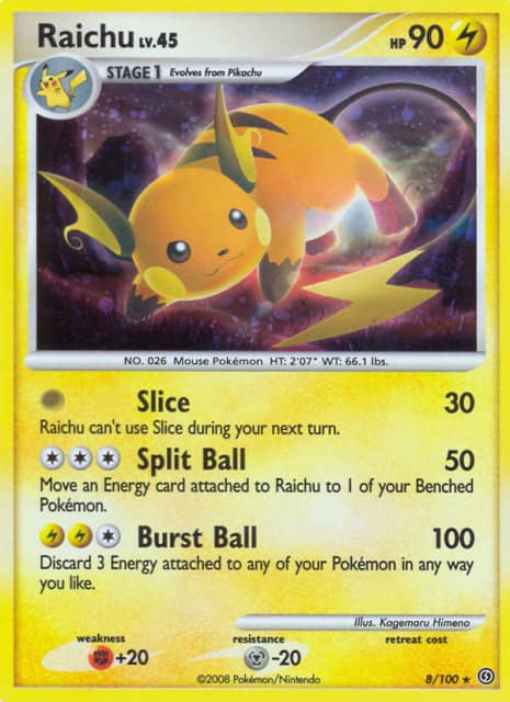 Raichu (Reverse Holofoil) (8) — Stormfront