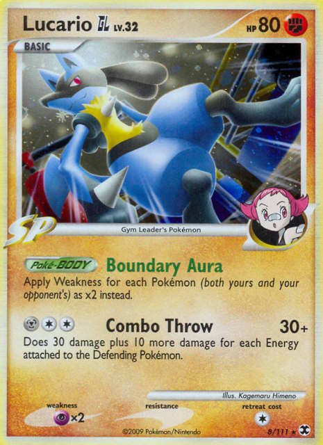 Lucario GL (Reverse Holofoil) (8) — Rising Rivals
