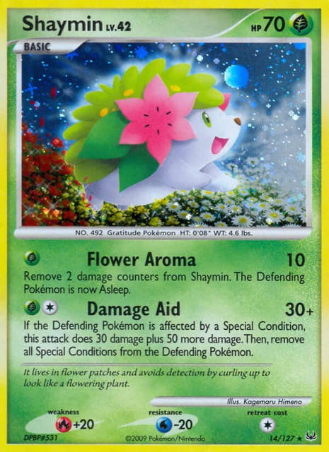 Shaymin (Holofoil) (14) — Platinum