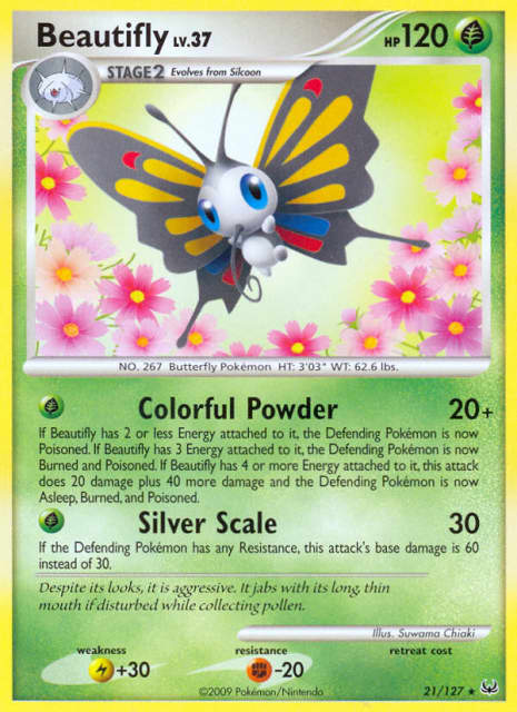 Beautifly (Reverse Holofoil) (21) — Platinum