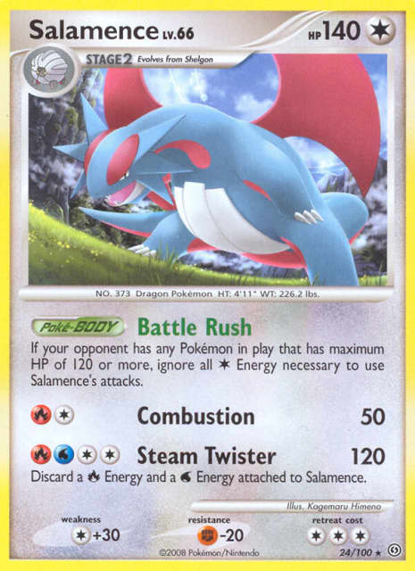 Salamence (Reverse Holofoil) (24) — Stormfront