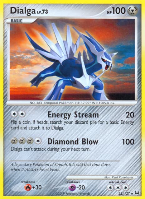 Dialga (Reverse Holofoil) (23) — Platinum