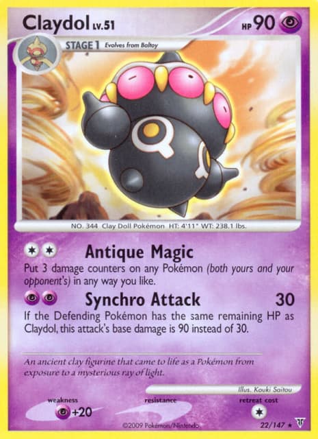 Claydol (Reverse Holofoil) (22) — Supreme Victors