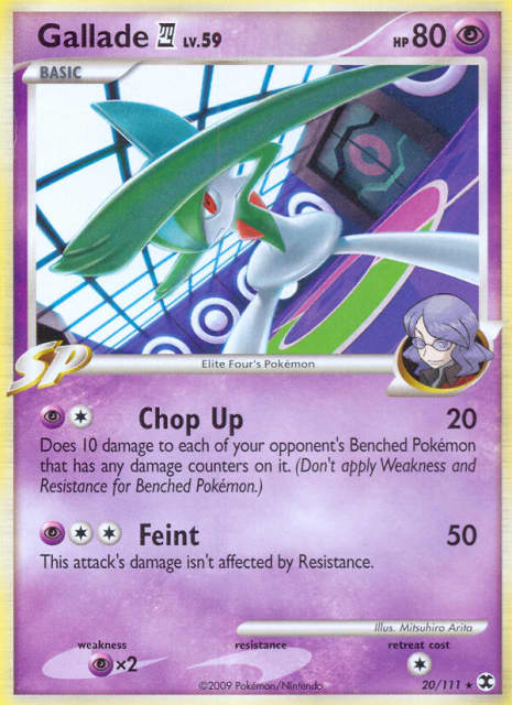 Gallade E4 (Cosmos Holofoil) (20) — Rising Rivals