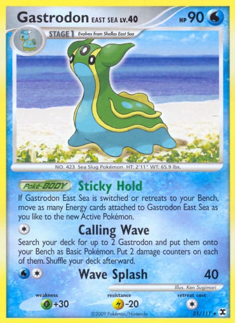 Gastrodon East Sea (Reverse Holofoil) (21) — Rising Rivals