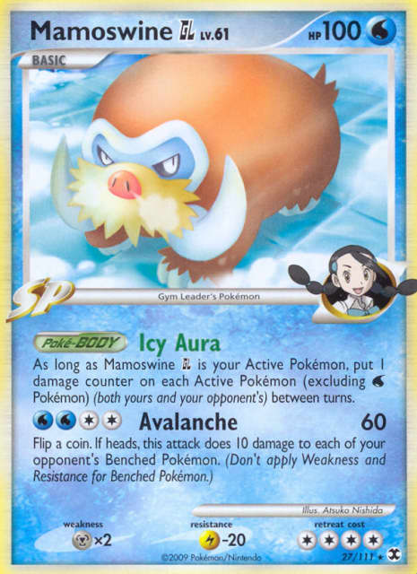 Mamoswine GL (Reverse Holofoil) (27) — Rising Rivals