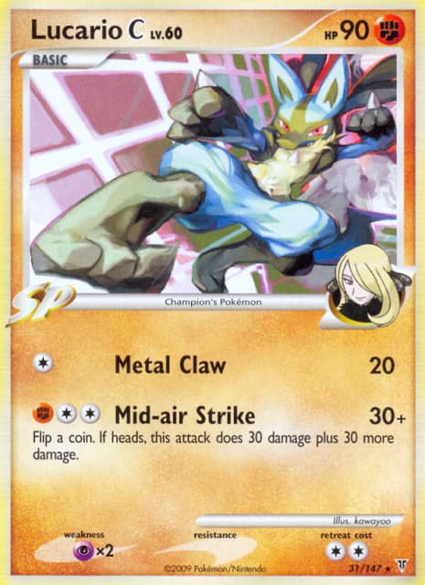 Lucario C (Reverse Holofoil) (31) — Supreme Victors