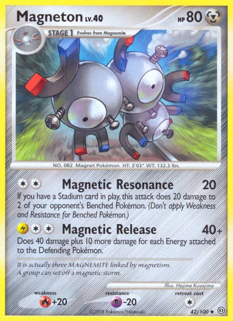 Magneton (Reverse Holofoil) (42) — Stormfront