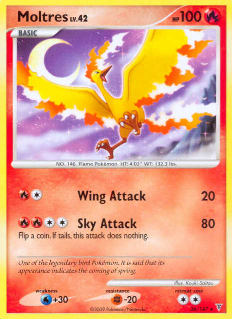 Moltres (Reverse Holofoil) (36) — Supreme Victors