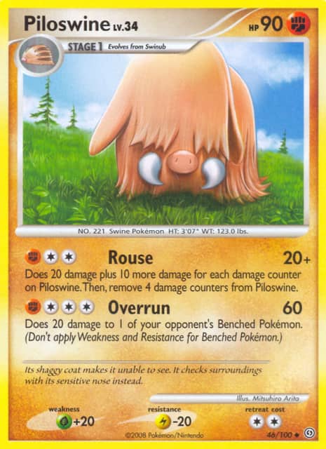 Piloswine (Reverse Holofoil) (46) — Stormfront