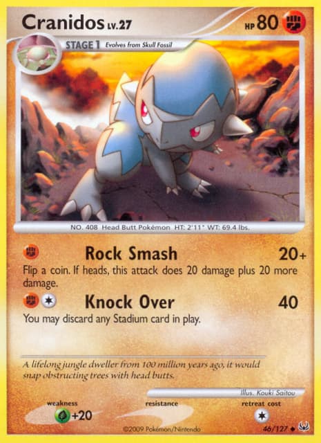 Cranidos (Reverse Holofoil) (46) — Platinum