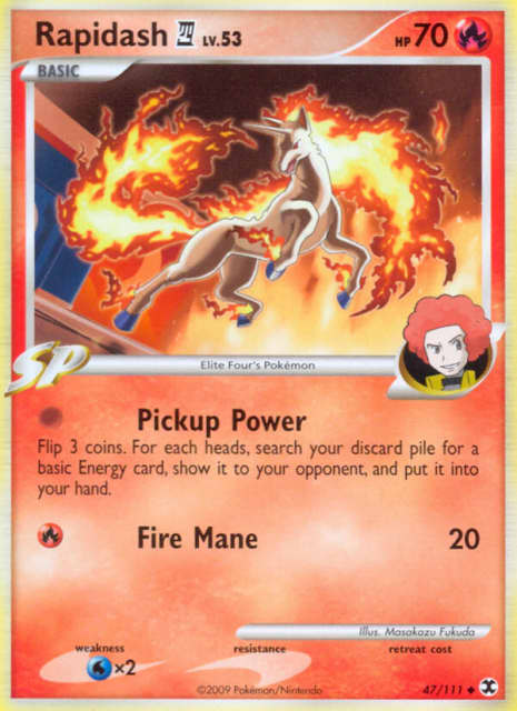 Rapidash E4 (Reverse Holofoil) (47) — Rising Rivals