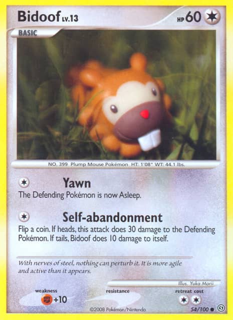 Bidoof (Reverse Holofoil) (54) — Stormfront
