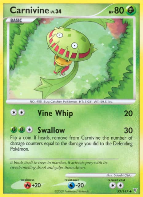 Carnivine (Reverse Holofoil) (53) — Supreme Victors