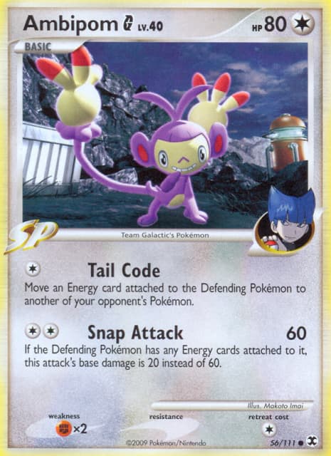 Ambipom G (Reverse Holofoil) (56) — Rising Rivals