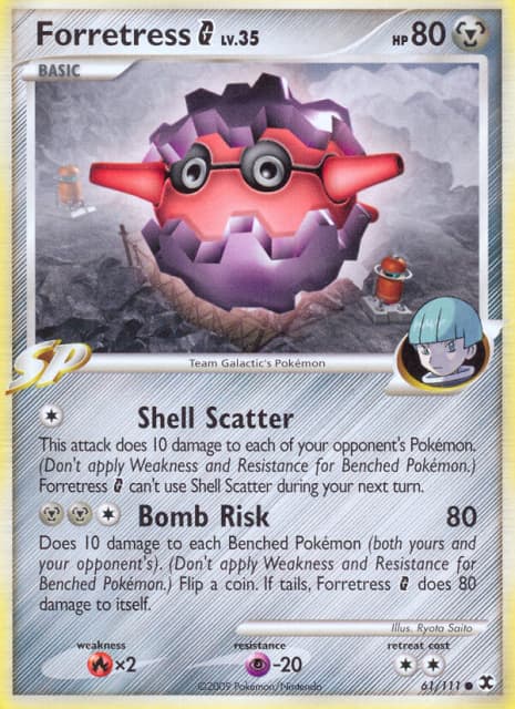 Forretress G (Reverse Holofoil) (61) — Rising Rivals