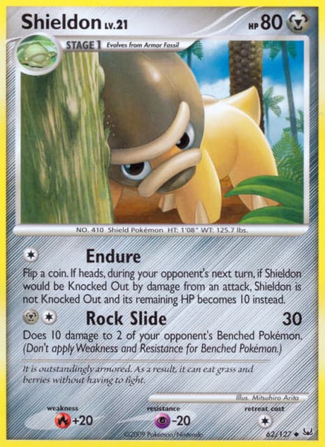 Shieldon (Reverse Holofoil) (62) — Platinum
