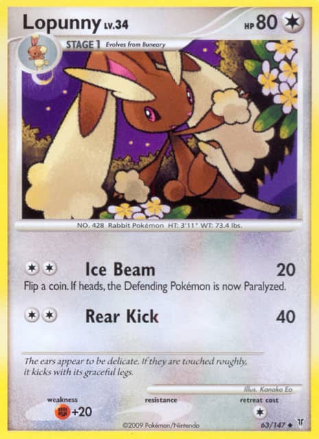 Lopunny (Reverse Holofoil) (63) — Supreme Victors