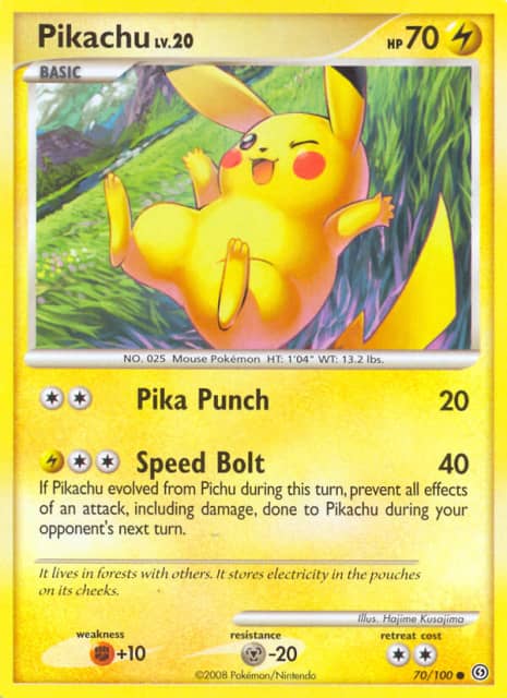 Pikachu (Reverse Holofoil) (70) — Stormfront