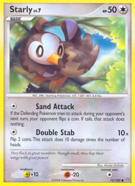 Starly (Reverse Holofoil) (75) — Stormfront