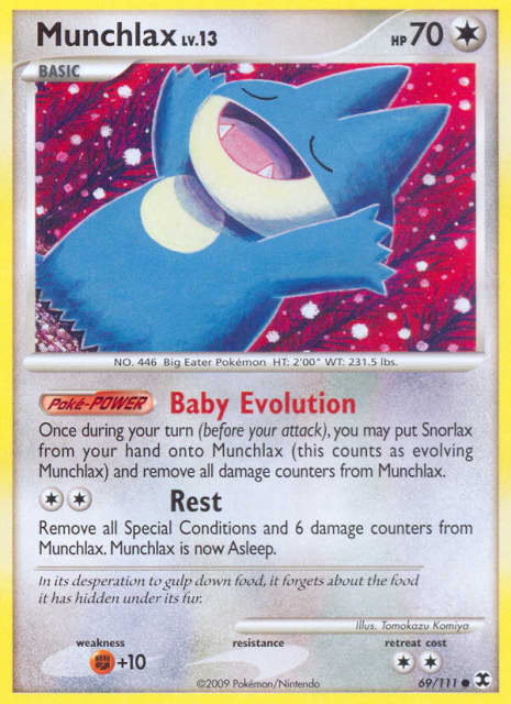 Munchlax (Reverse Holofoil) (69) — Rising Rivals