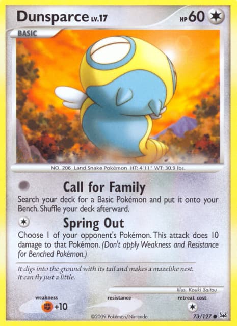 Dunsparce (Reverse Holofoil) (73) — Platinum