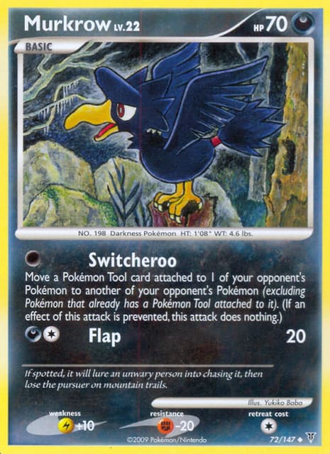 Murkrow (Reverse Holofoil) (72) — Supreme Victors