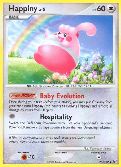 Happiny (Reverse Holofoil) (76) — Platinum