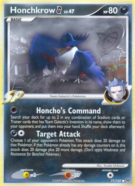 Honchkrow G (77) — Platinum