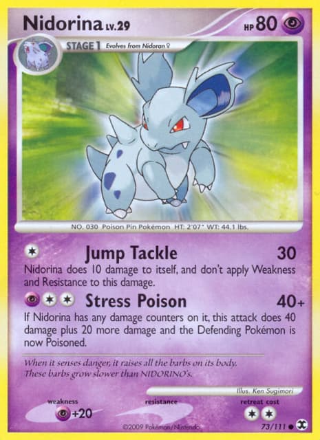 Nidorina (Reverse Holofoil) (73) — Rising Rivals