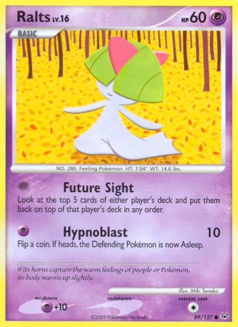 Ralts (Reverse Holofoil) (89) — Platinum