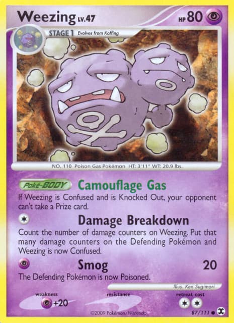 Weezing (Reverse Holofoil) (87) — Rising Rivals