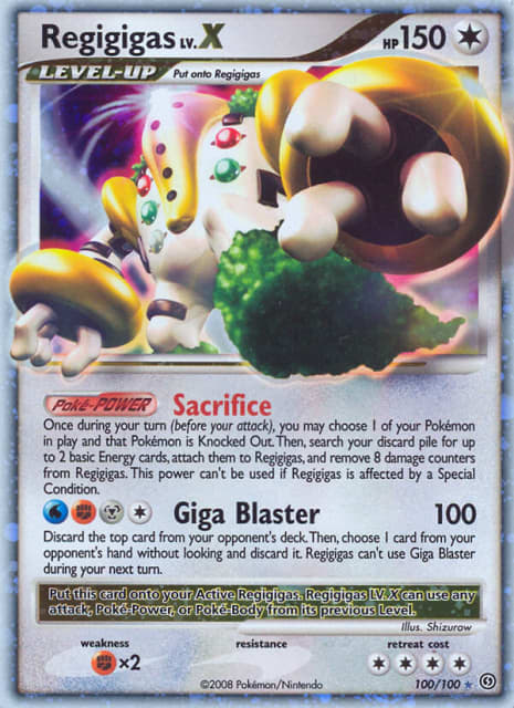 Regigigas LV.X (Holofoil) (100) — Stormfront