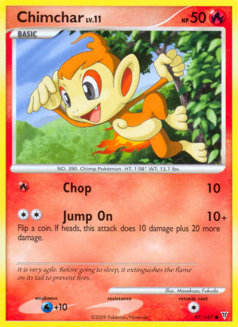 Chimchar (Reverse Holofoil) (97) — Supreme Victors
