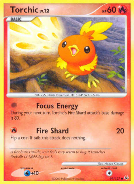 Torchic (Reverse Holofoil) (99) — Platinum
