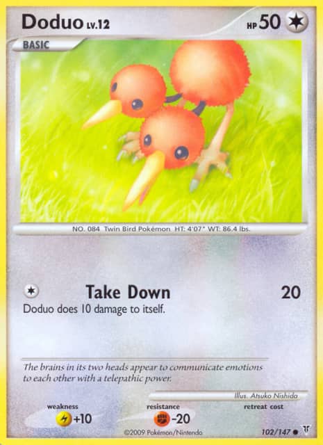 Doduo (Reverse Holofoil) (102) — Supreme Victors