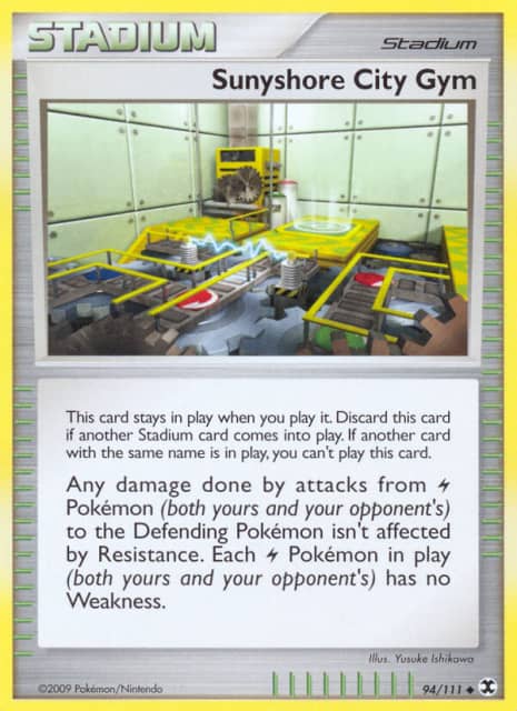 Sunyshore City Gym (Reverse Holofoil) (94) — Rising Rivals