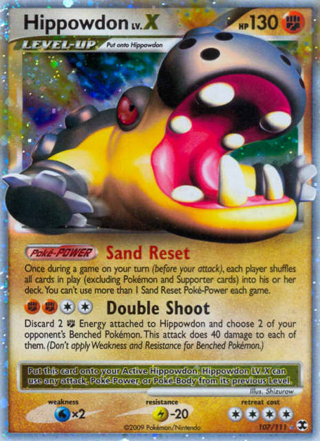Hippowdon LV.X (Holofoil) (107) — Rising Rivals