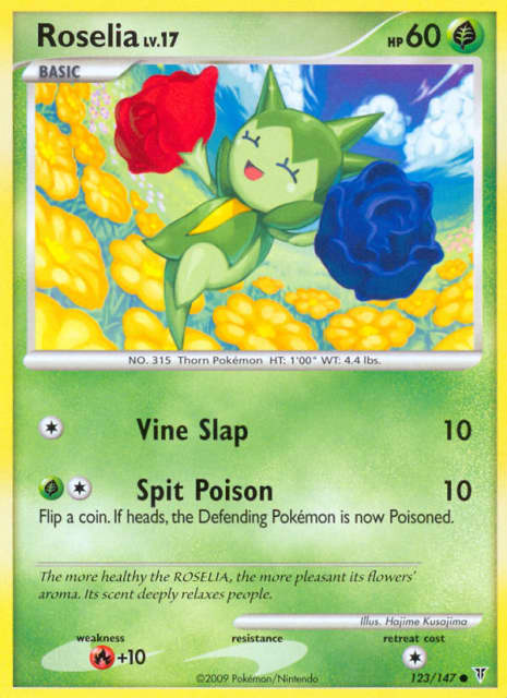 Roselia (Reverse Holofoil) (123) — Supreme Victors