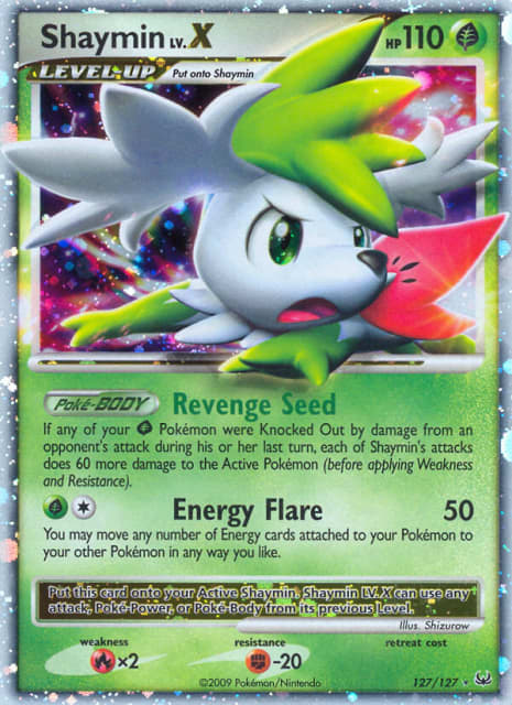 Shaymin LV.X (Holofoil) (127) — Platinum