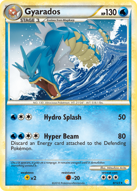 Gyarados (Holofoil) (4) — HeartGold & SoulSilver
