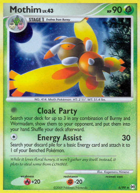 Mothim (Holofoil) (6) — Arceus